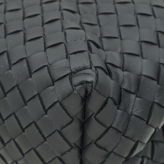 Bottega Veneta Black Intrecciato Nappa Olimpia Medium Bag-Bottega Veneta-THE CLOSET