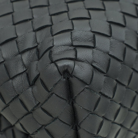 Bottega Veneta Black Intrecciato Nappa Olimpia Medium Bag-Bottega Veneta-THE CLOSET