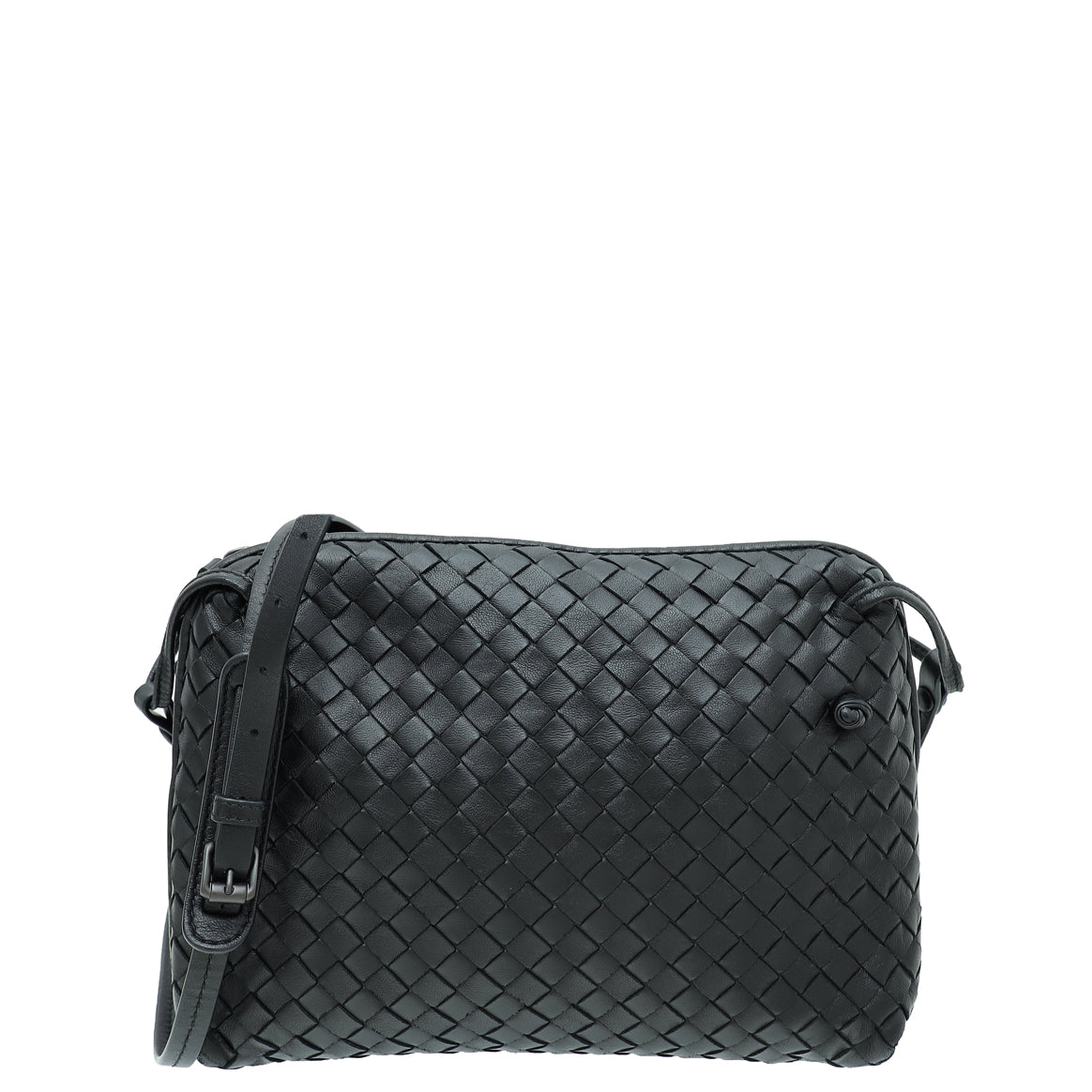Bottega Veneta Black Intrecciato Leather Double Zip Nodini Crossbody Bag  Bottega Veneta | The Luxury Closet