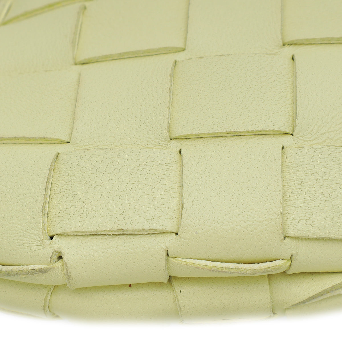 Bottega Veneta Yellow Baby Sardine Top-Handle Bag