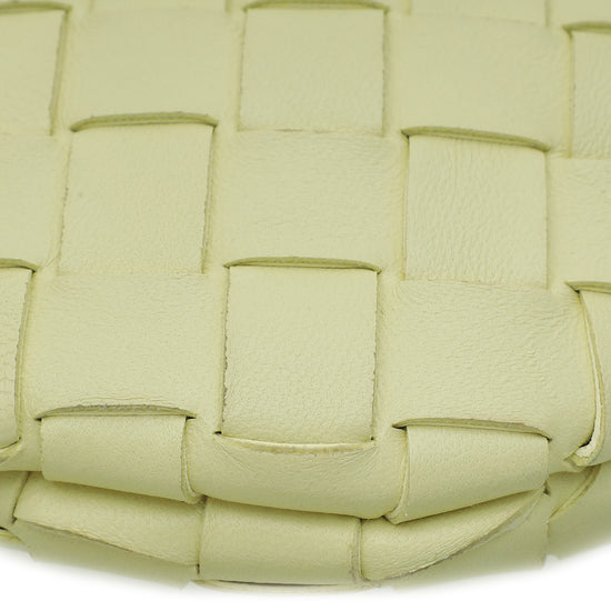 Bottega Veneta Yellow Baby Sardine Top-Handle Bag