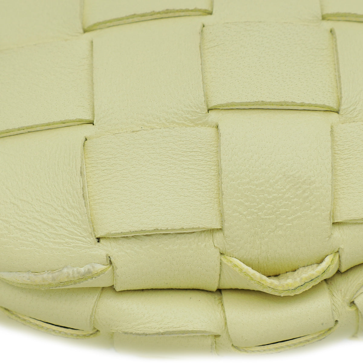 Bottega Veneta Yellow Baby Sardine Top-Handle Bag