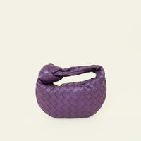 Bottega Veneta Eggplant Intrecciato Mini Jodie Bag