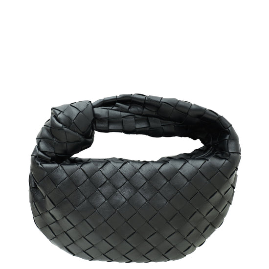 Bottega Veneta Black Intrecciato Nappa Jodie Mini Bag