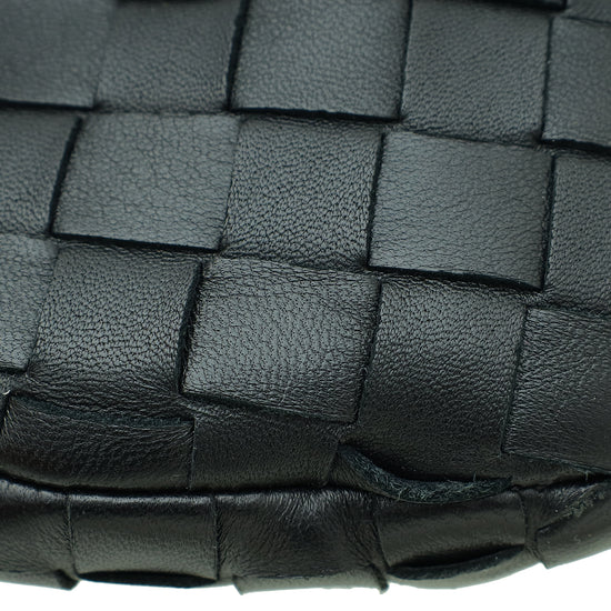 Bottega Veneta Black Intrecciato Nappa Jodie Mini Bag