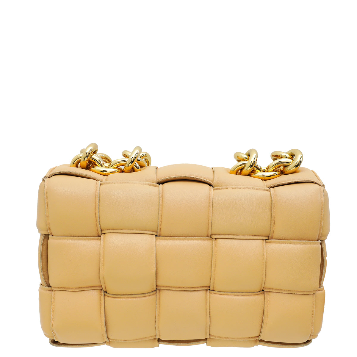 Bottega Veneta Almond Padded Chain Cassette Bag-Bottega Veneta-THE CLOSET