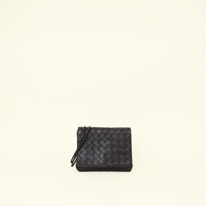 Bottega Veneta Dark Brown Intrecciato Knot Crossbody Bag