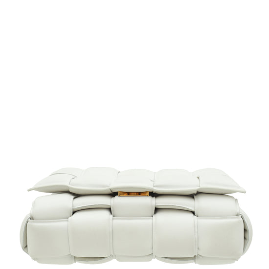 Bottega Veneta Chalk Padded Cassette Medium Bag-Bottega Veneta-THE CLOSET