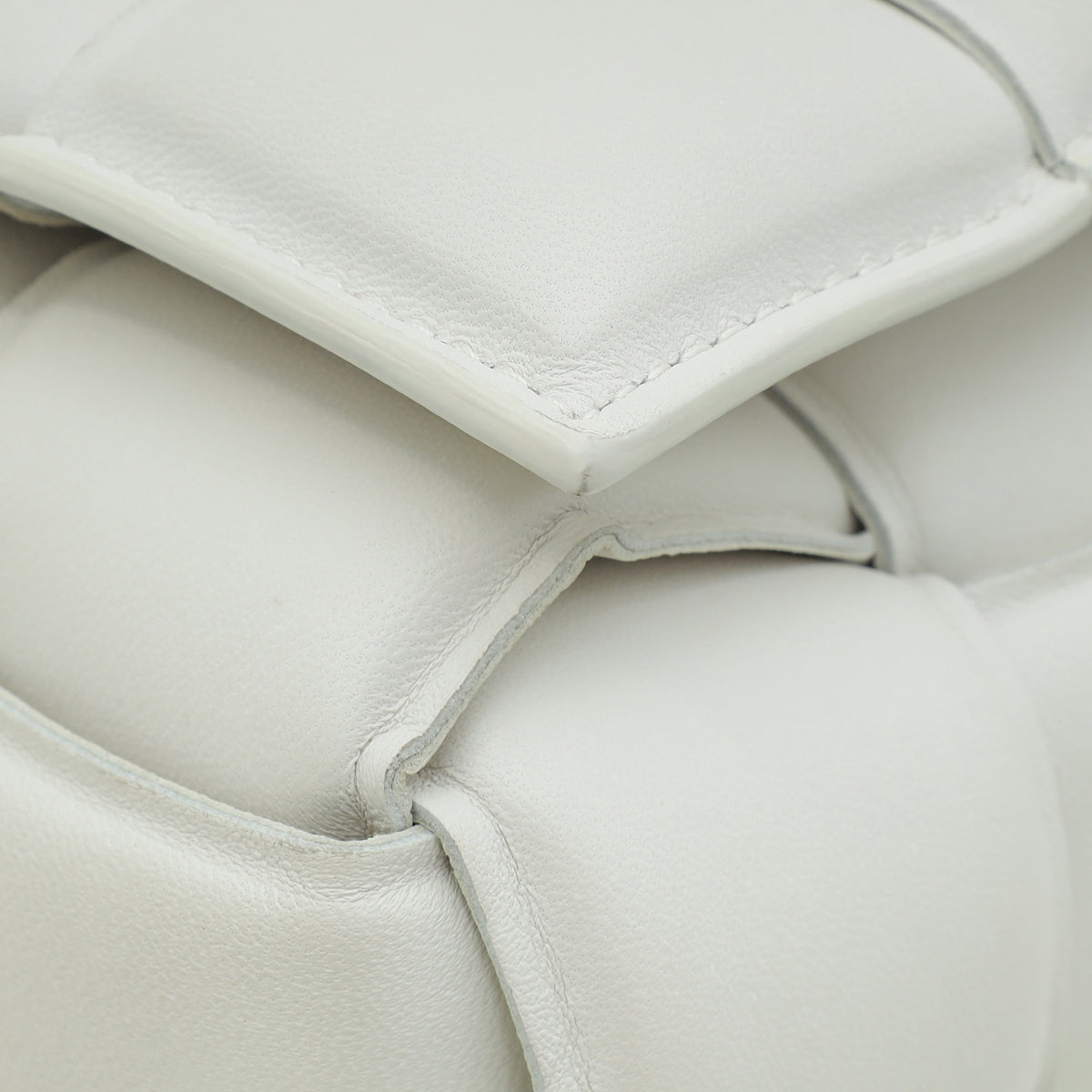 Bottega Veneta Chalk Padded Cassette Medium Bag-Bottega Veneta-THE CLOSET