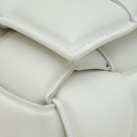 Bottega Veneta Chalk Padded Cassette Medium Bag-Bottega Veneta-THE CLOSET