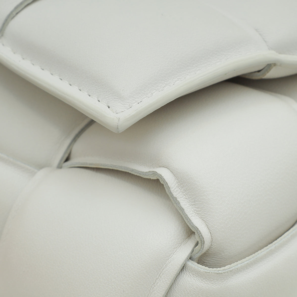 Bottega Veneta Chalk Padded Cassette Medium Bag-Bottega Veneta-THE CLOSET