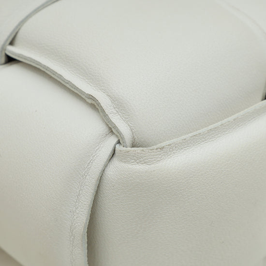 Bottega Veneta Chalk Padded Cassette Medium Bag-Bottega Veneta-THE CLOSET