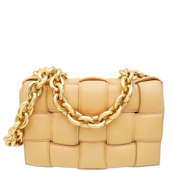 Bottega Veneta Almond Padded Chain Cassette Bag