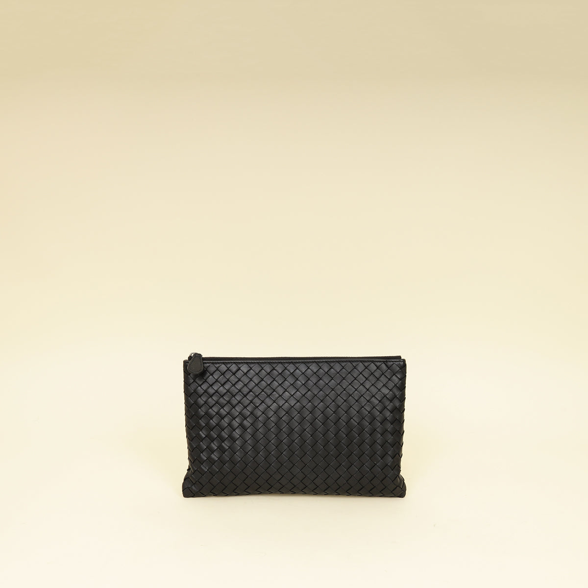 Bottega Veneta Black Intrecciato Pouch-Bottega Veneta-THE CLOSET