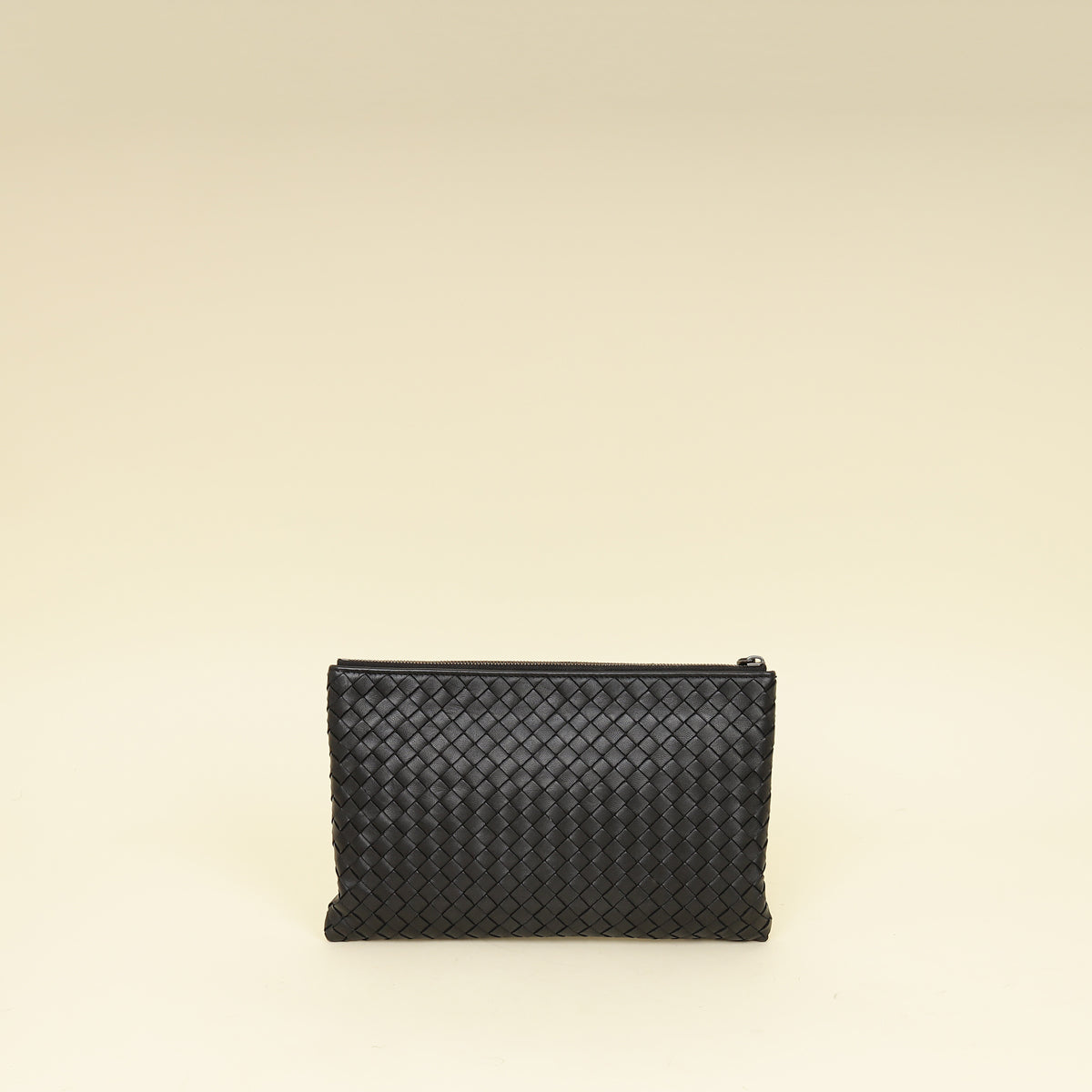 Bottega Veneta Black Intrecciato Pouch-Bottega Veneta-THE CLOSET