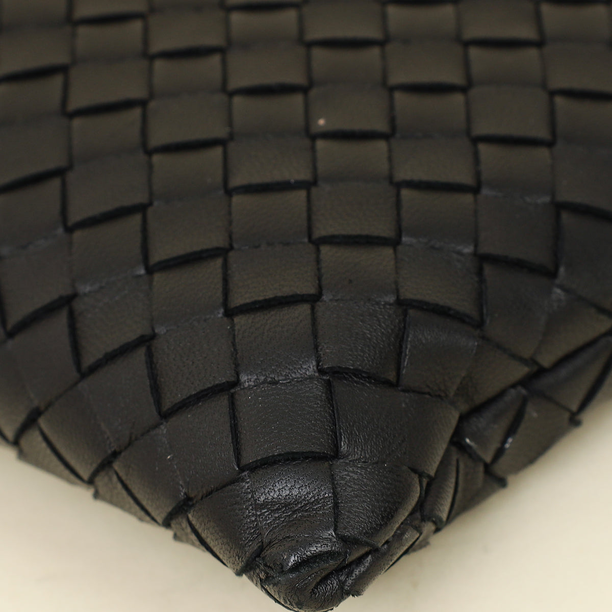 Bottega Veneta Black Intrecciato Pouch-Bottega Veneta-THE CLOSET