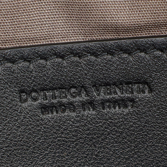 Bottega Veneta Black Intrecciato Pouch-Bottega Veneta-THE CLOSET