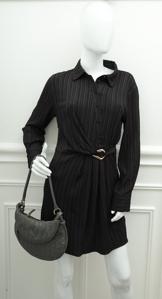 Load image into Gallery viewer, Bottega Veneta Dark Grey Intrecciato Gemelli Bag
