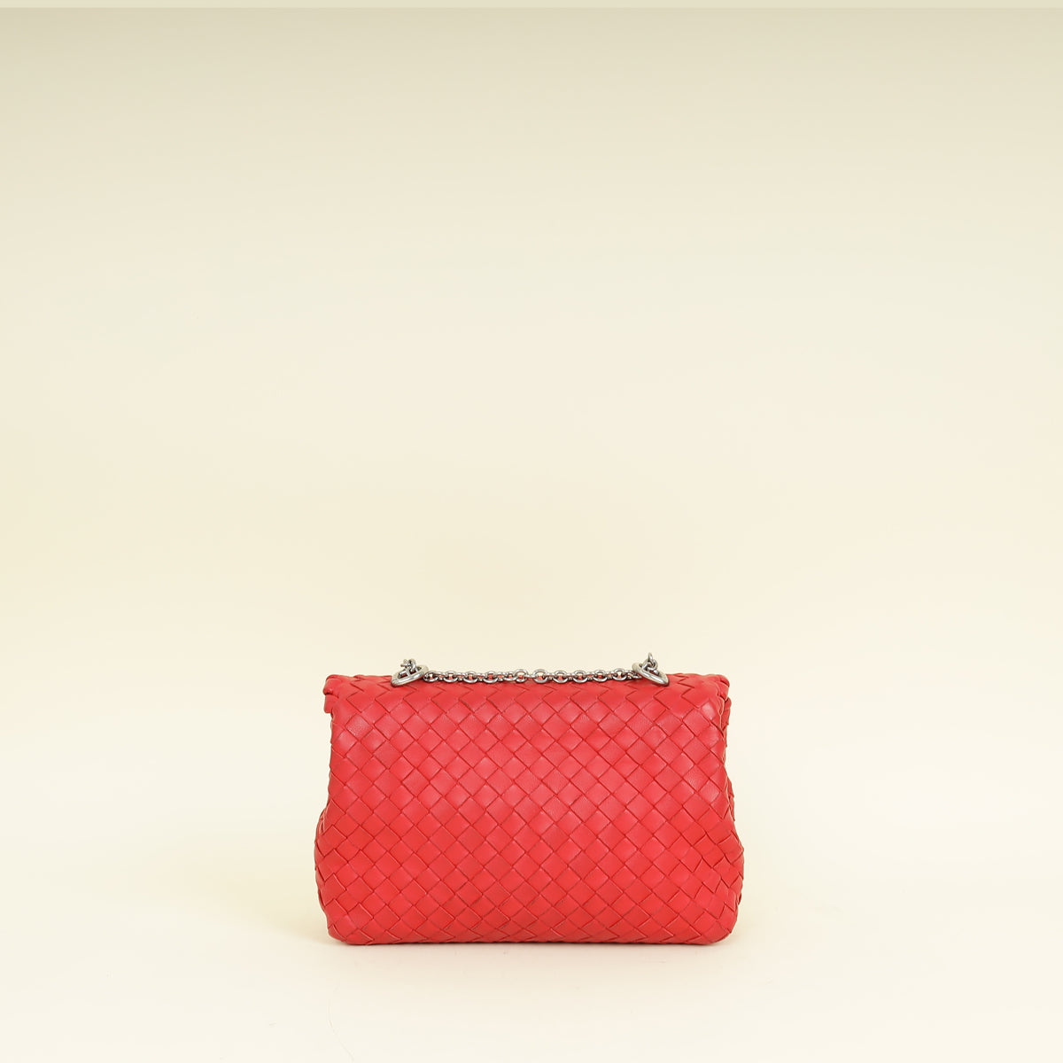 Bottega Veneta Red Intrecciato Olimpia Bag
