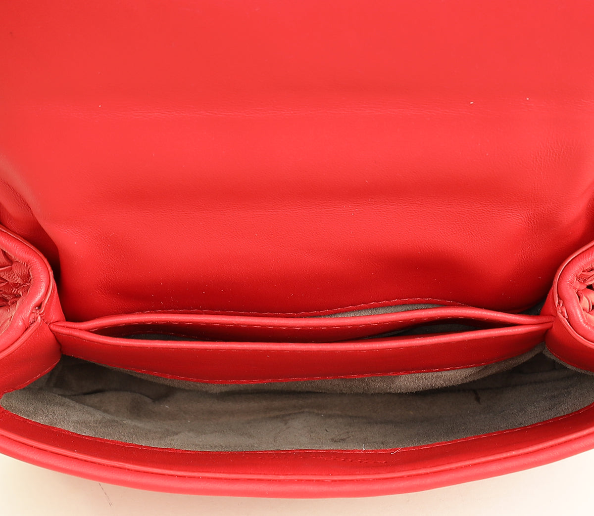 Bottega Veneta Red Intrecciato Olimpia Bag