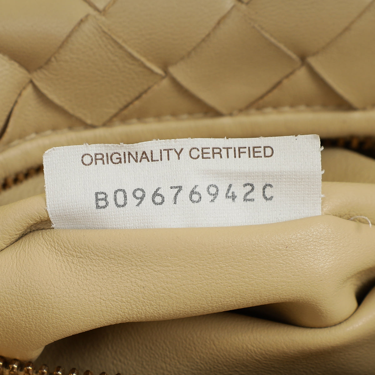 Bottega Veneta Beige Intrecciato Nappa Jodie Mini Bag