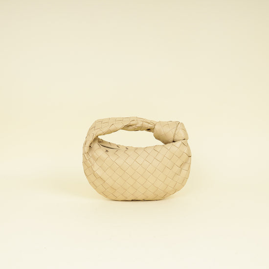Bottega Veneta Beige Intrecciato Nappa Jodie Mini Bag