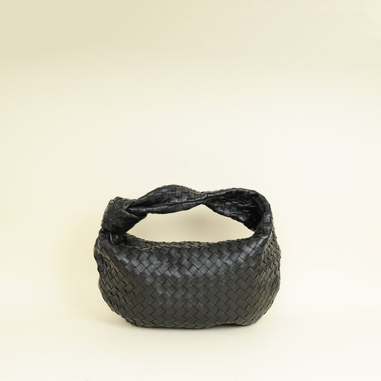 Bottega Veneta Black Intrecciato Nappa Classic Jodie Bag