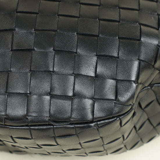 Bottega Veneta Black Intrecciato Nappa Classic Jodie Bag