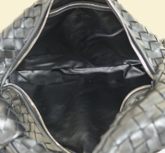 Bottega Veneta Black Intrecciato Nappa Classic Jodie Bag