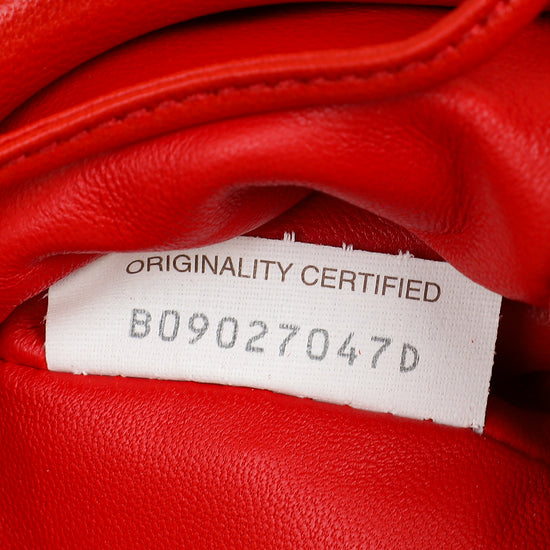 Bottega Veneta Red The Mini Pouch