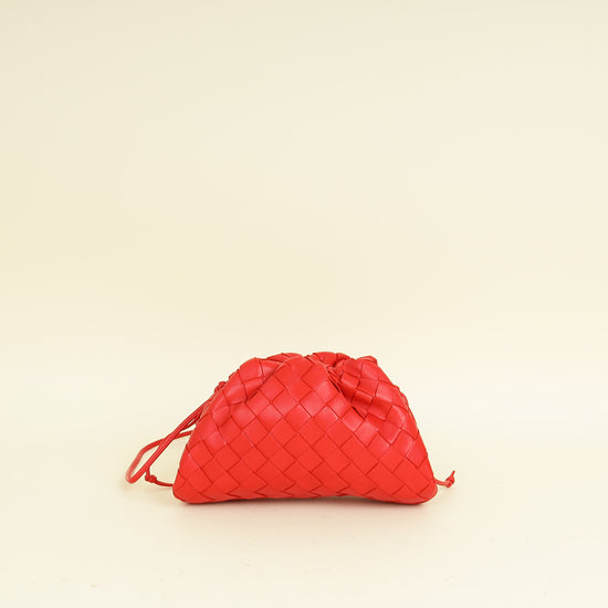 Bottega Veneta Red The Mini Pouch