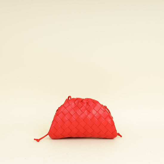 Bottega Veneta Red The Mini Pouch