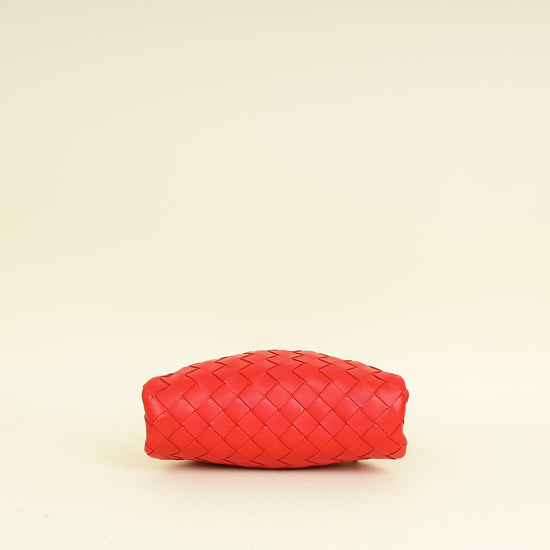 Bottega Veneta Red The Mini Pouch