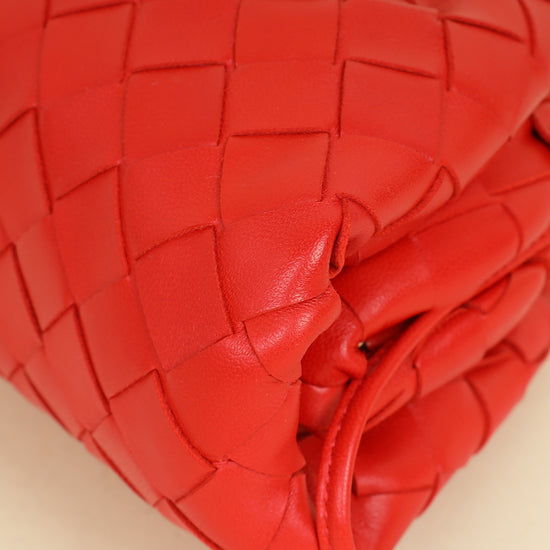 Bottega Veneta Red The Mini Pouch
