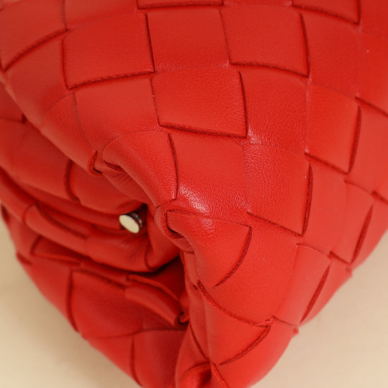 Bottega Veneta Red The Mini Pouch