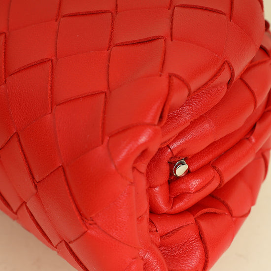 Bottega Veneta Red The Mini Pouch
