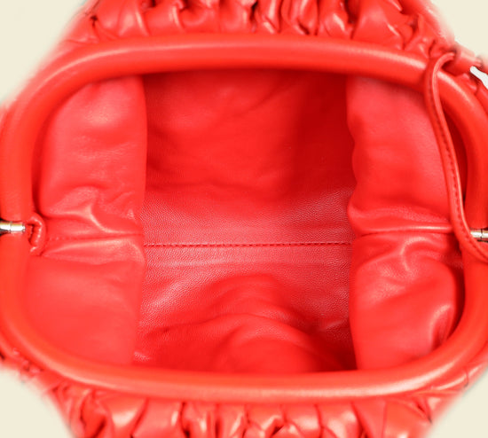 Bottega Veneta Red The Mini Pouch