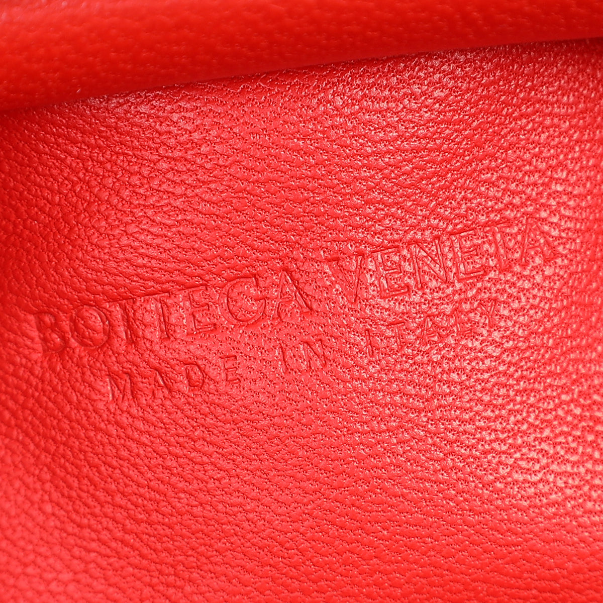 Bottega Veneta Red The Mini Pouch