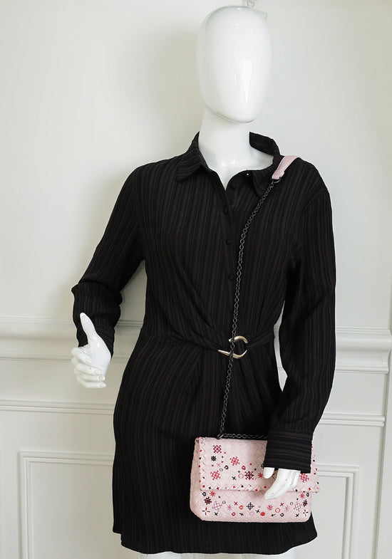 Bottega Veneta Pink Intrecciato Olimpia Baby Bag