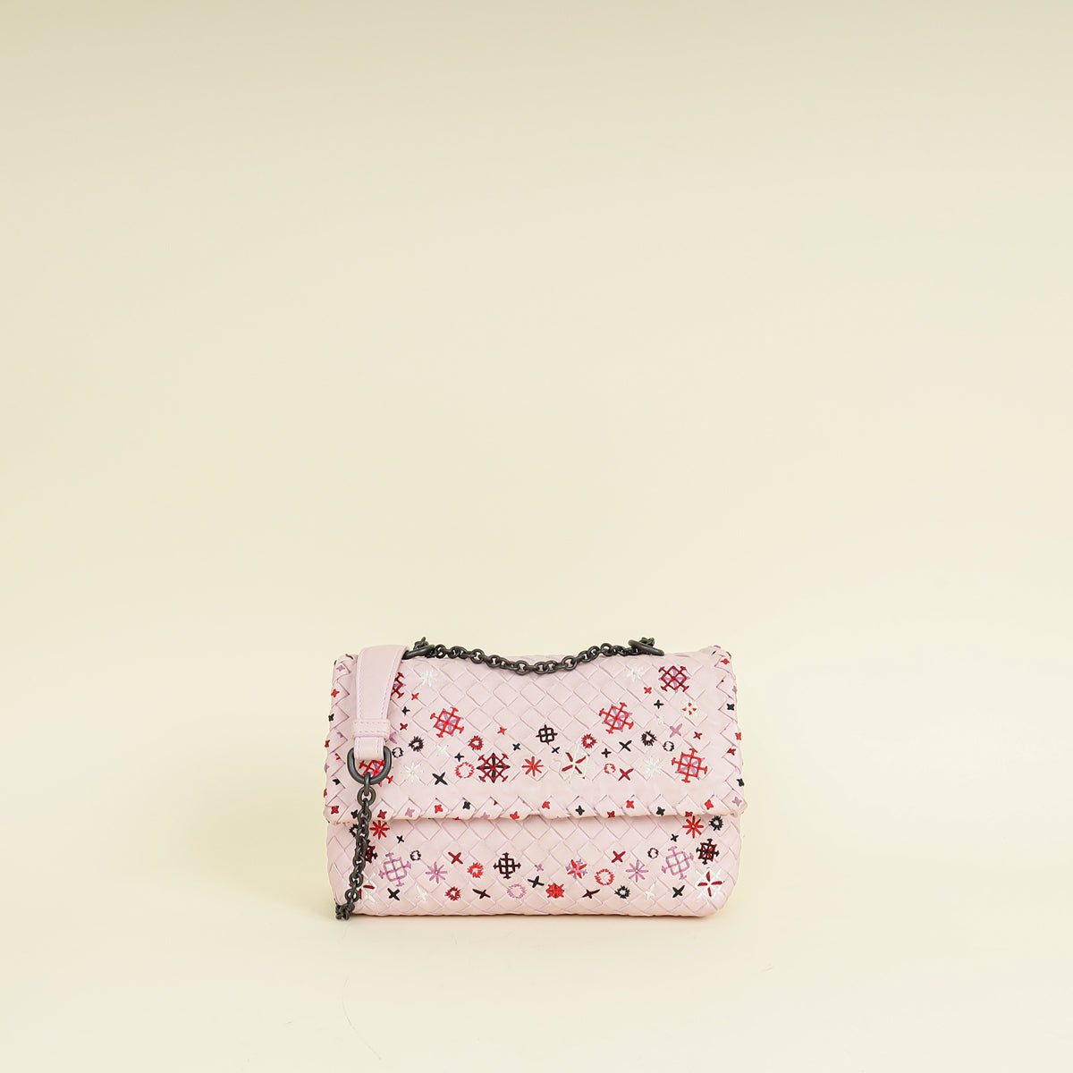 Bottega Veneta Pink Intrecciato Olimpia Baby Bag