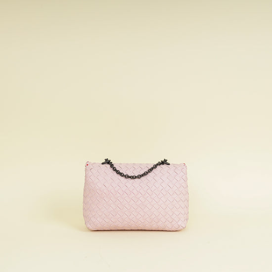 Bottega Veneta Pink Intrecciato Olimpia Baby Bag