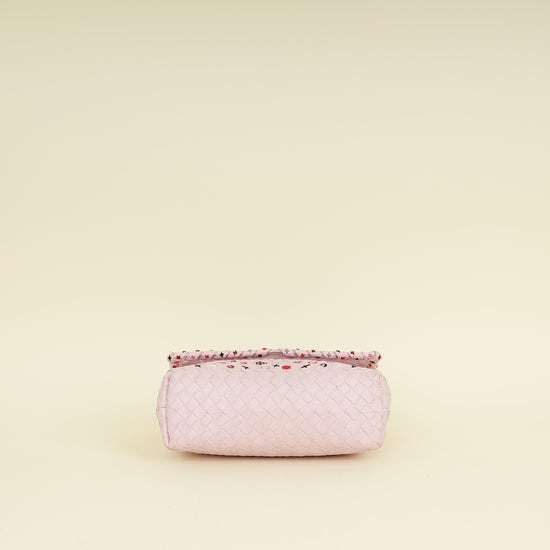 Bottega Veneta Pink Intrecciato Olimpia Baby Bag