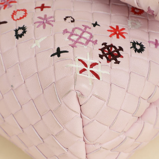 Bottega Veneta Pink Intrecciato Olimpia Baby Bag