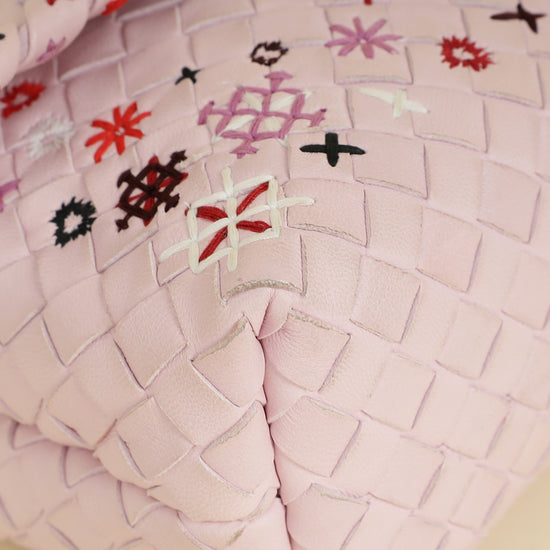 Bottega Veneta Pink Intrecciato Olimpia Baby Bag