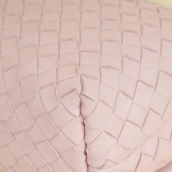 Bottega Veneta Pink Intrecciato Olimpia Baby Bag