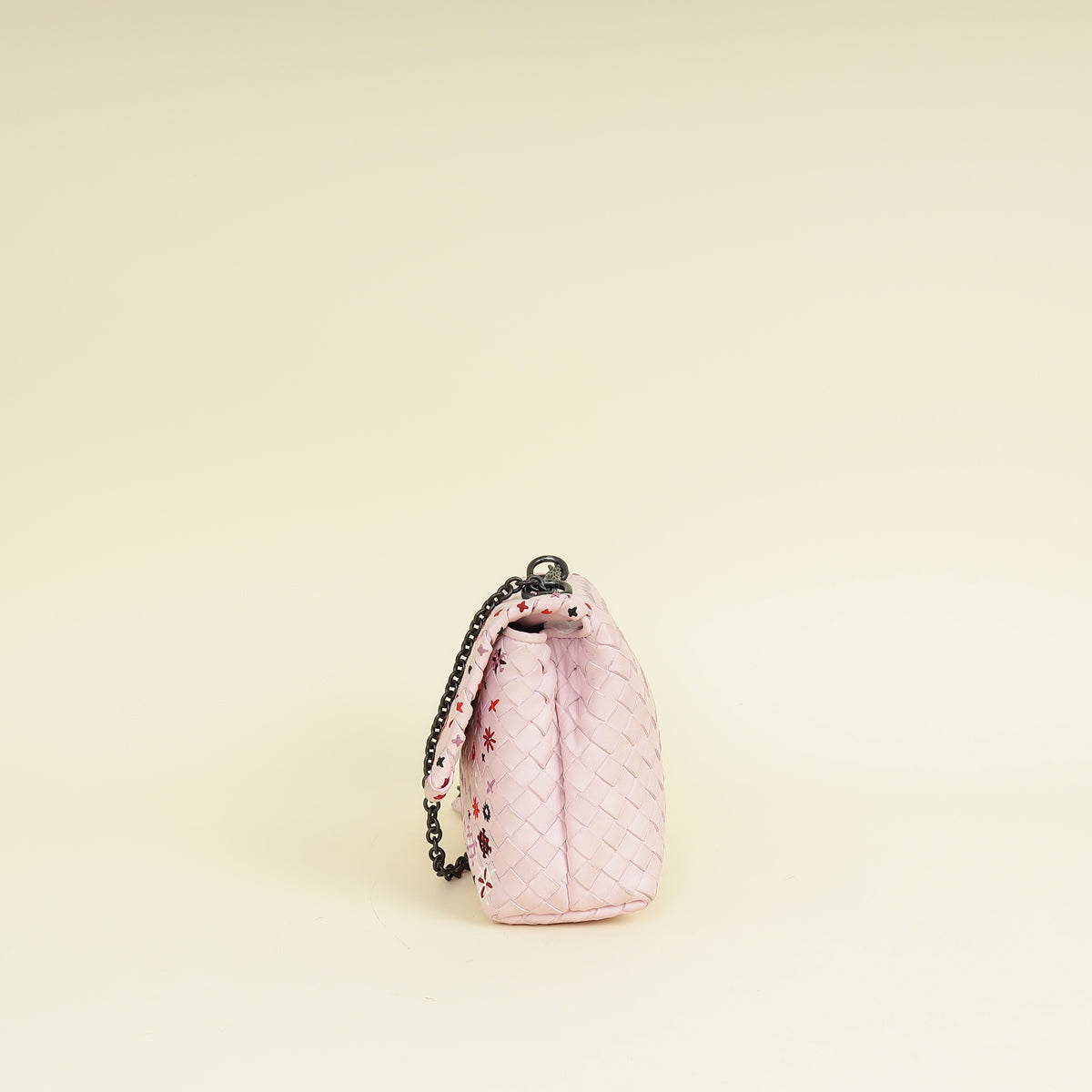 Bottega Veneta Pink Intrecciato Olimpia Baby Bag