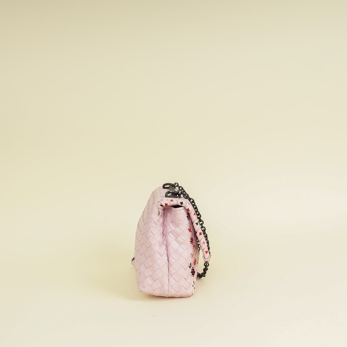 Bottega Veneta Pink Intrecciato Olimpia Baby Bag