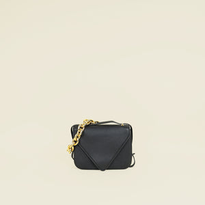 Bottega Veneta Black Mount Chain Envelope Crossbody Bag