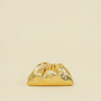 Bottega Veneta Metallic Gold Bark The Pouch