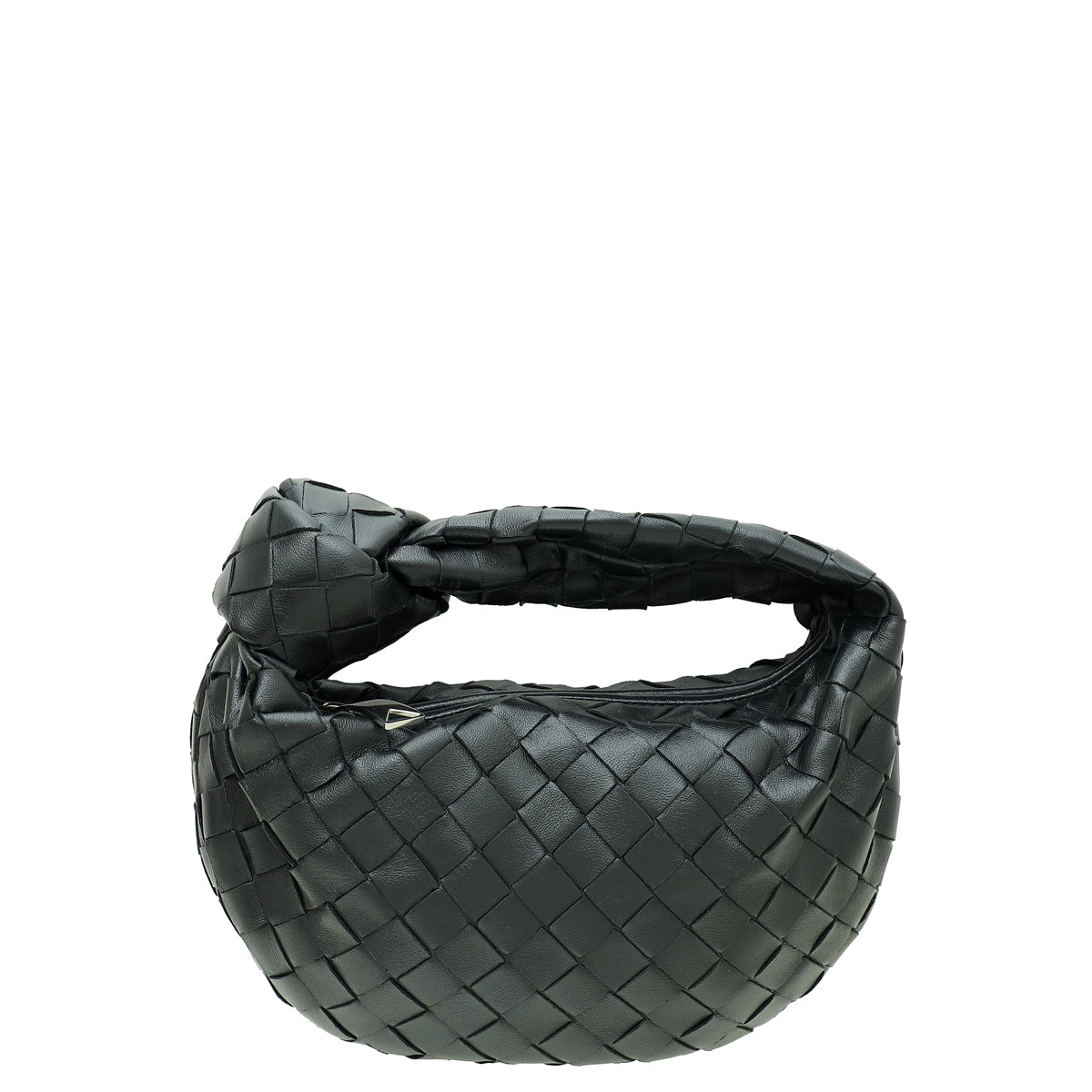 Bottega Veneta Black Intrecciato Nappa Jodie Mini Bag-Bottega Veneta-THE CLOSET